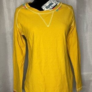 NWT MONORENO EMBROIDERED TOP BOHEMIAN GOLD MONORENO SIZE SM